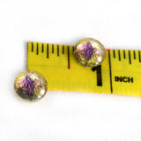10mm Yellow and Purple Lizard Reptile Glass Eyes