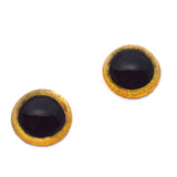 High Domed Yellow Owl Glass Eyes