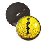 Sew On Buttons Yellow Snake Glass Eyes