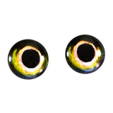 Yellow and Green Fish Glass Eyes